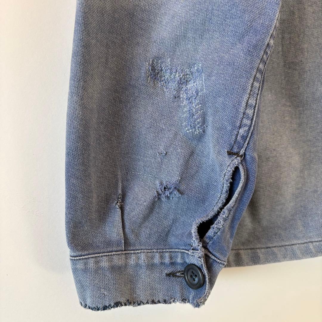 60s ヴィンテージ フレンチ Vポケ カバーオール ユーロ古着 ヨーロッパ