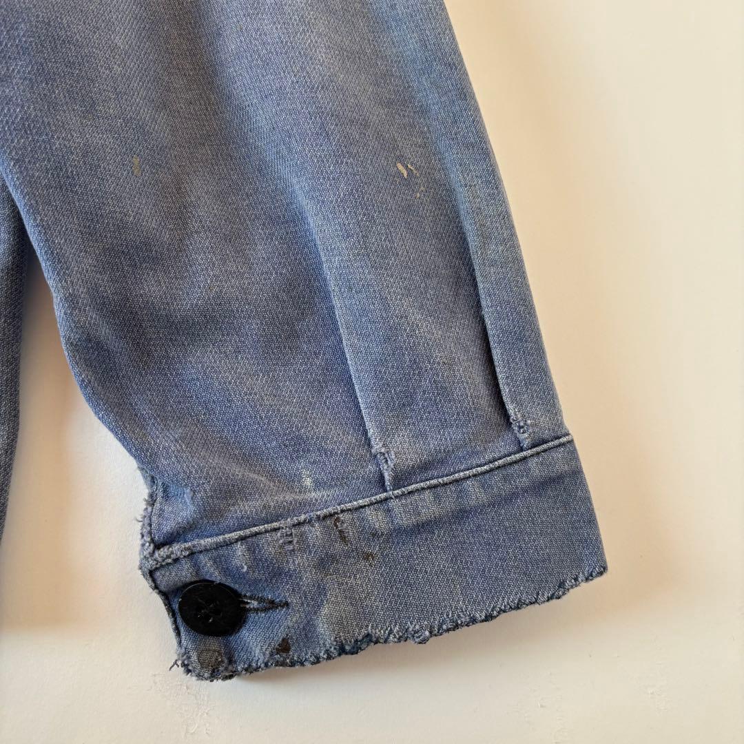 60s ヴィンテージ フレンチ Vポケ カバーオール ユーロ古着 ヨーロッパ