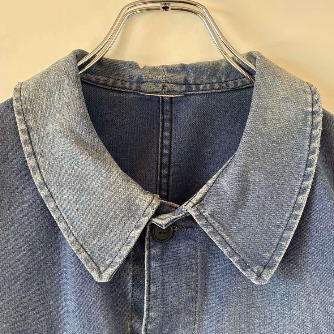 60s ヴィンテージ フレンチ Vポケ カバーオール ユーロ古着 ヨーロッパ