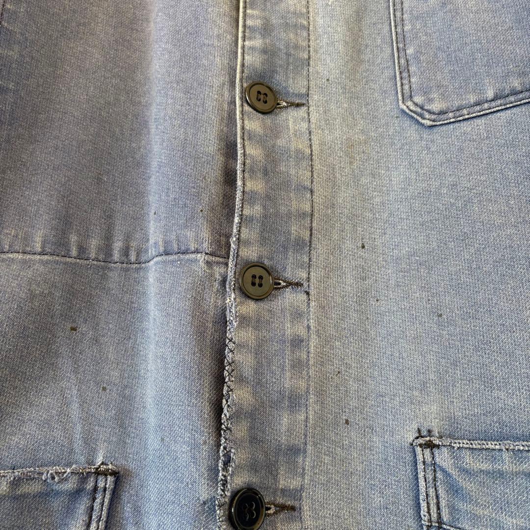 60s ヴィンテージ フレンチ Vポケ カバーオール ユーロ古着 ヨーロッパ