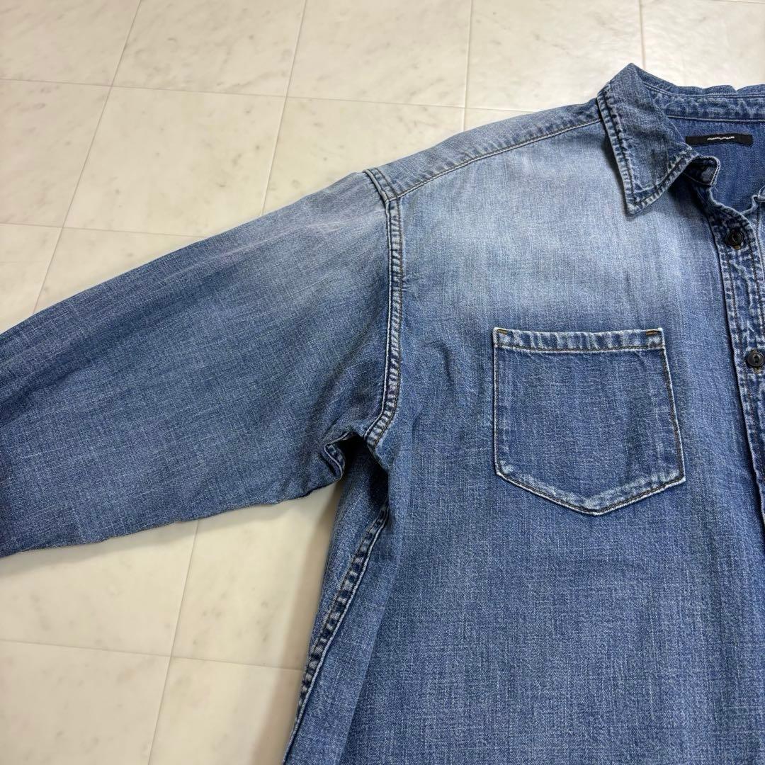 chia ◡̈♡です★美品★24AW ライトオンスデニムシャツ