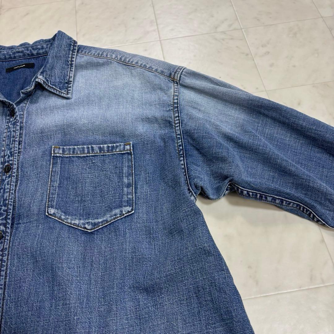 chia ◡̈♡です★美品★24AW ライトオンスデニムシャツ