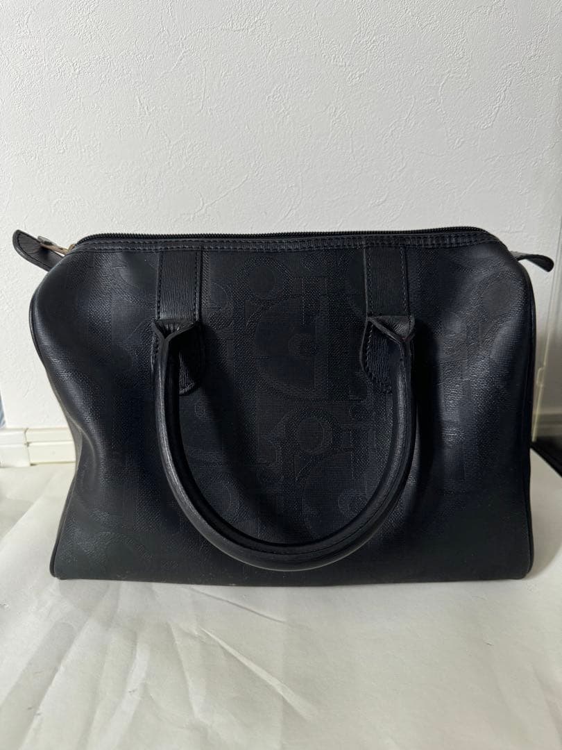 在庫セールChristian Dior ボストンバッグ トロッター柄 PVC