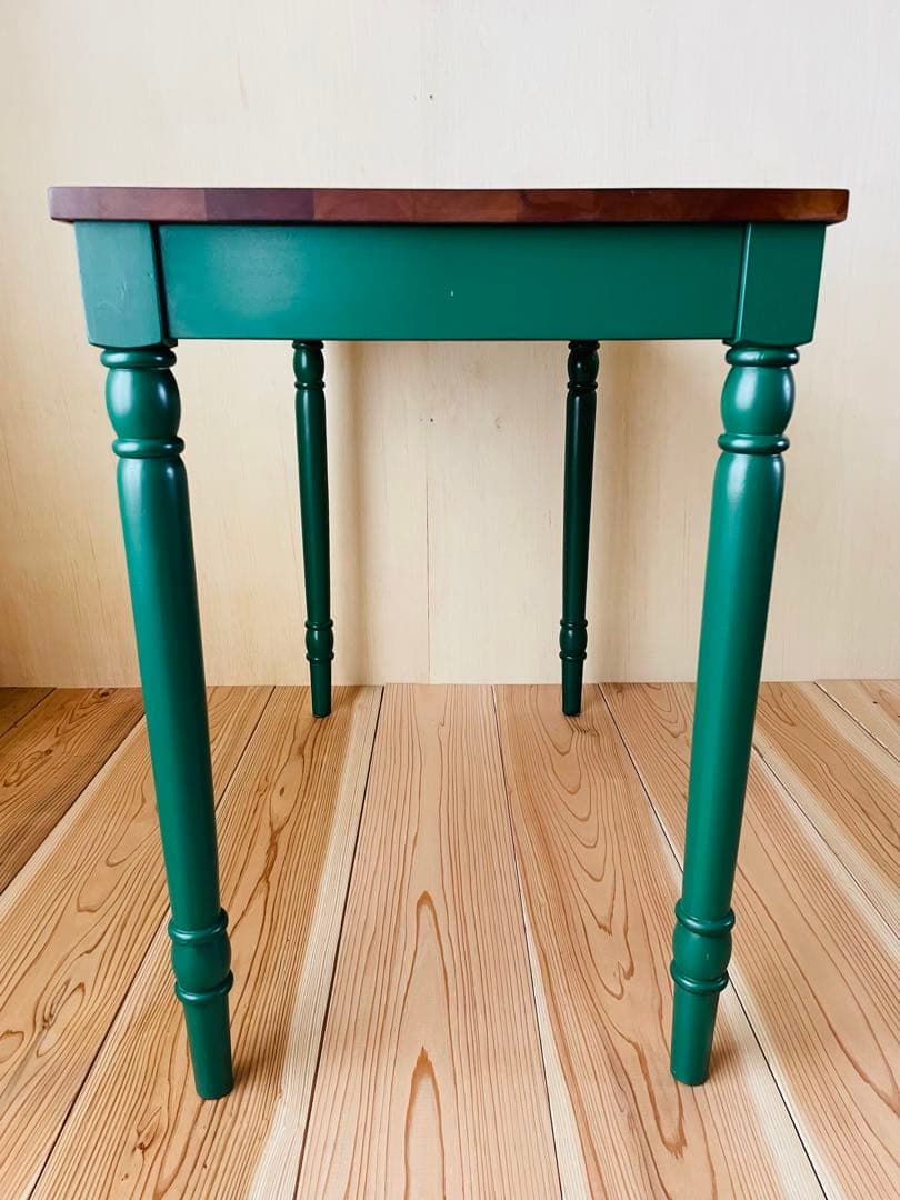 マホガニー材/デスク/机/テーブル/花台/飾り台/ろくろ脚/カフェ/アンティーク