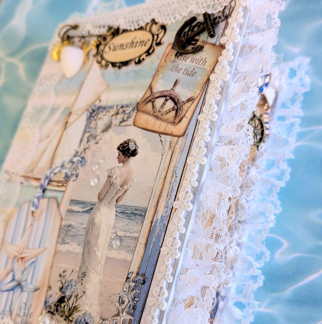 「海からの贈り物」海辺のノスタルジー大型ジャンクジャーナル✨Sunshine✨