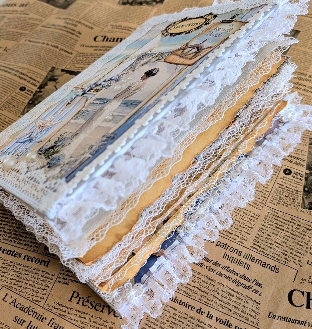 「海からの贈り物」海辺のノスタルジー大型ジャンクジャーナル✨Sunshine✨