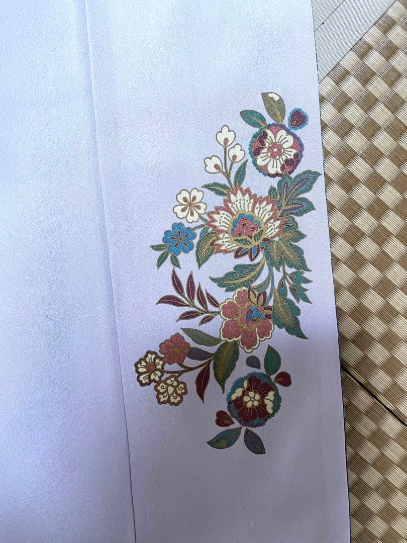 正絹　袷　訪問着　枝垂れ唐花　身丈（肩から）163㎝