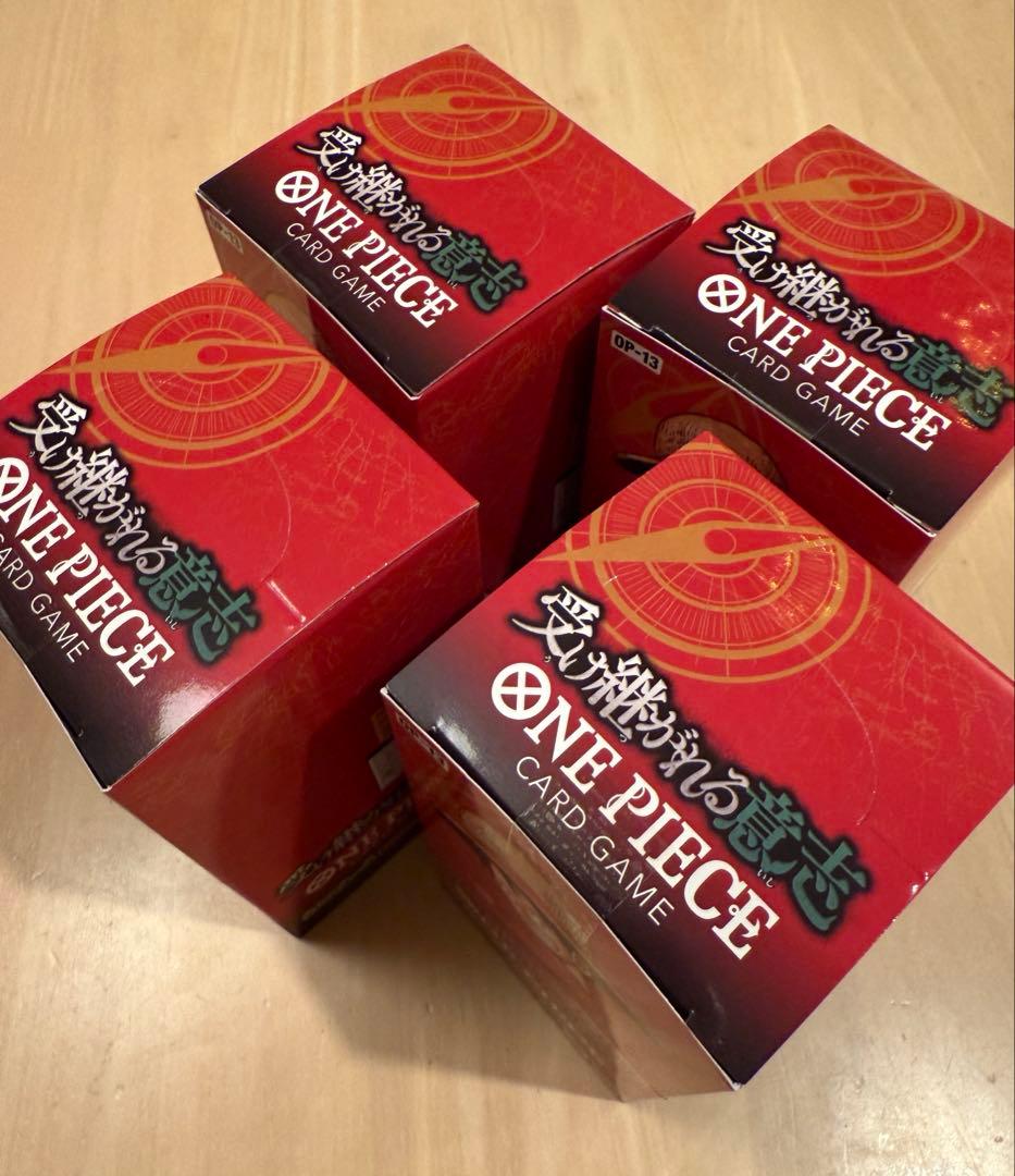ONE PIECE カード　受け継がれる意志　テープ付き未開封　4BOX