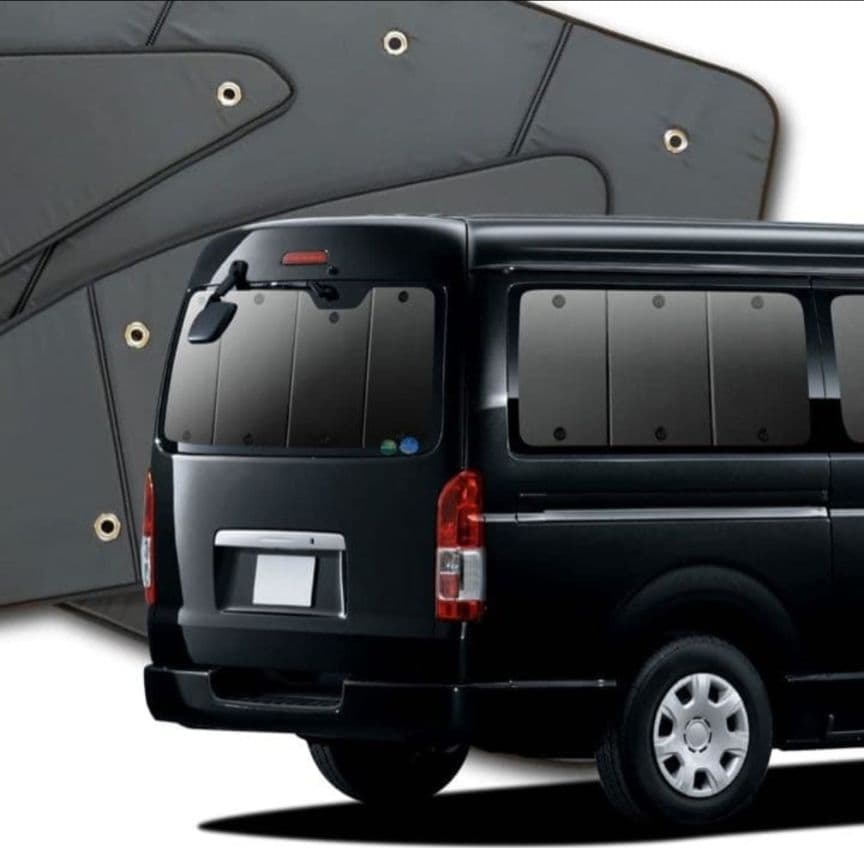 ハイエース200系ワイド&ワゴン10人乗り用 サンシェード 5点セット
