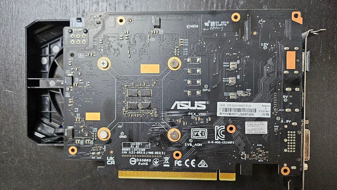 ASUS DUAL-GTX1060-O4G グラフィックボード 中古 動作OK