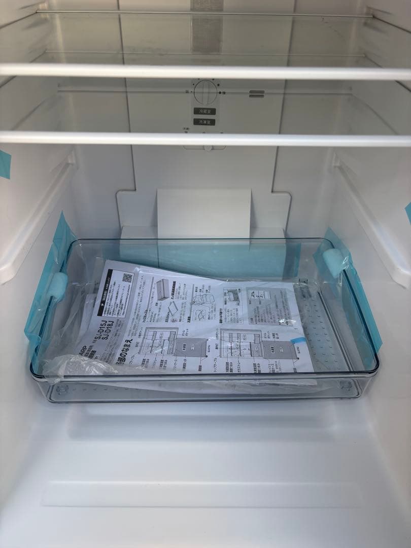 女性オーナー2023年製 SHARP SJ-D15J-W 2ドア冷蔵庫 ホワイト