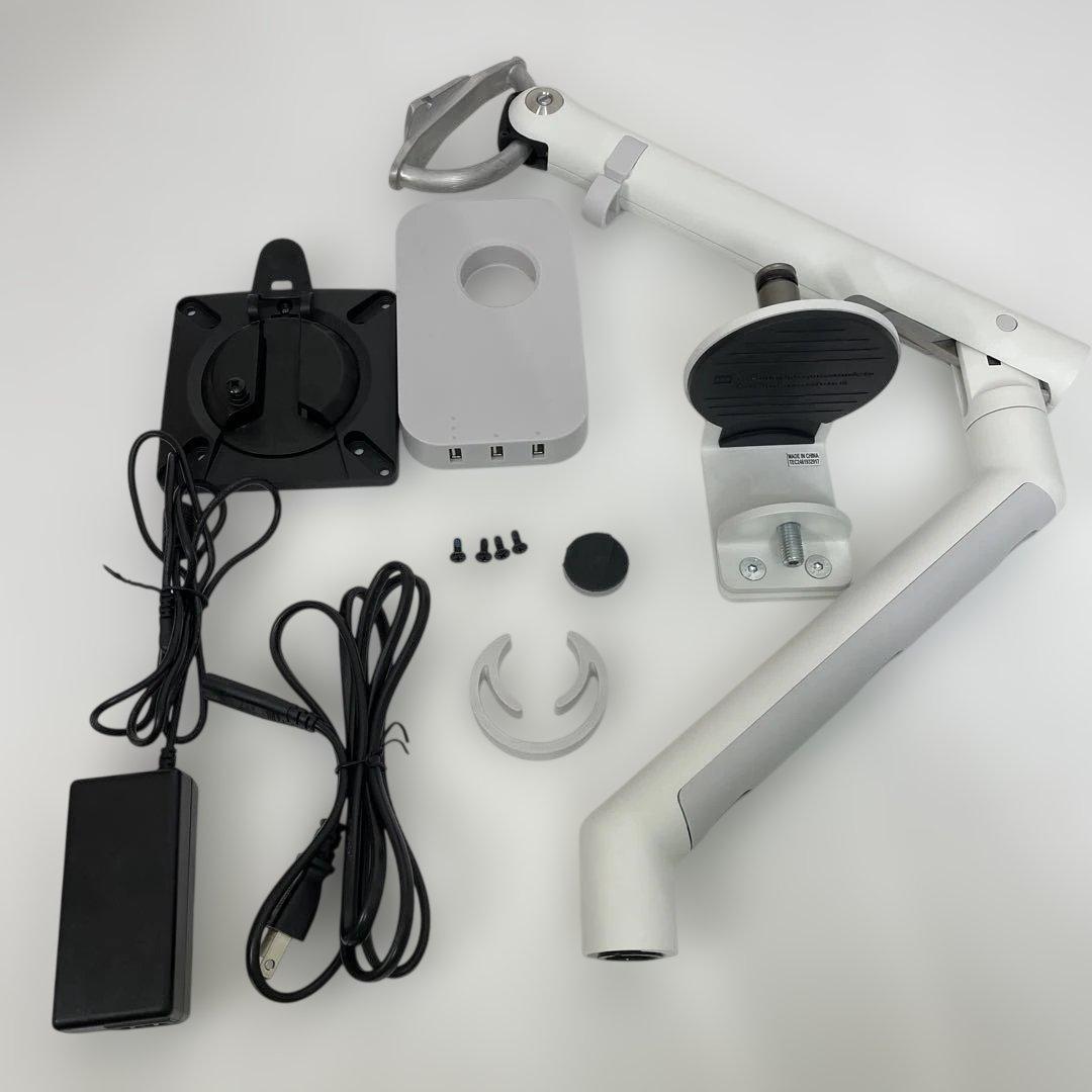 CBS フローモニターアーム クランプ式 シングル USBハブ付き【美品】