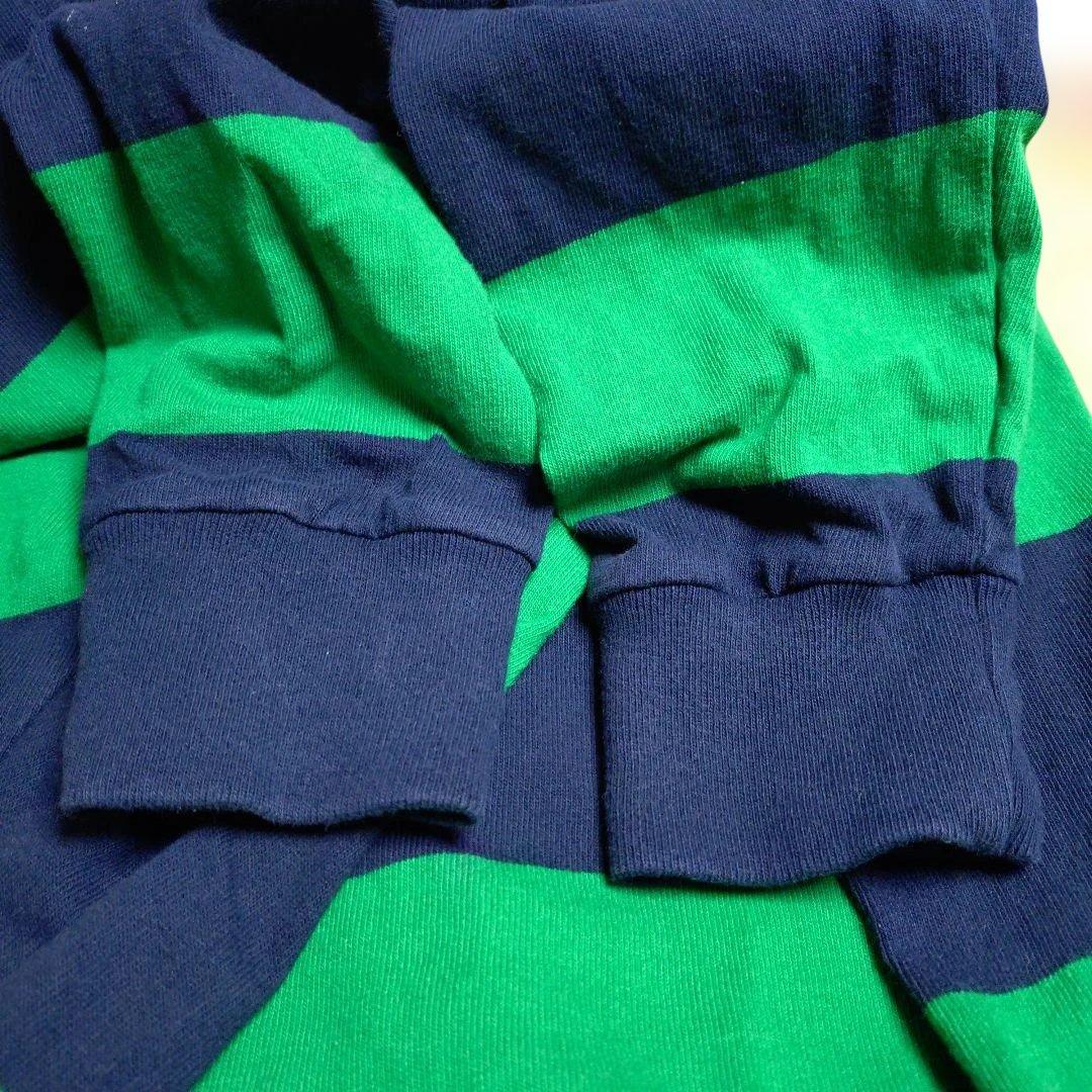 【美品レア】Polo Ralph Lauren ボーダー 長袖 ラガーシャツ　М