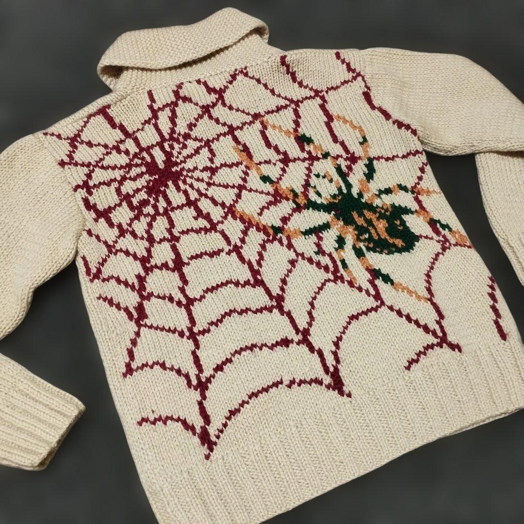 Dry Bones 蜘蛛 スパイダー カウチンニット M ドライボーンズ