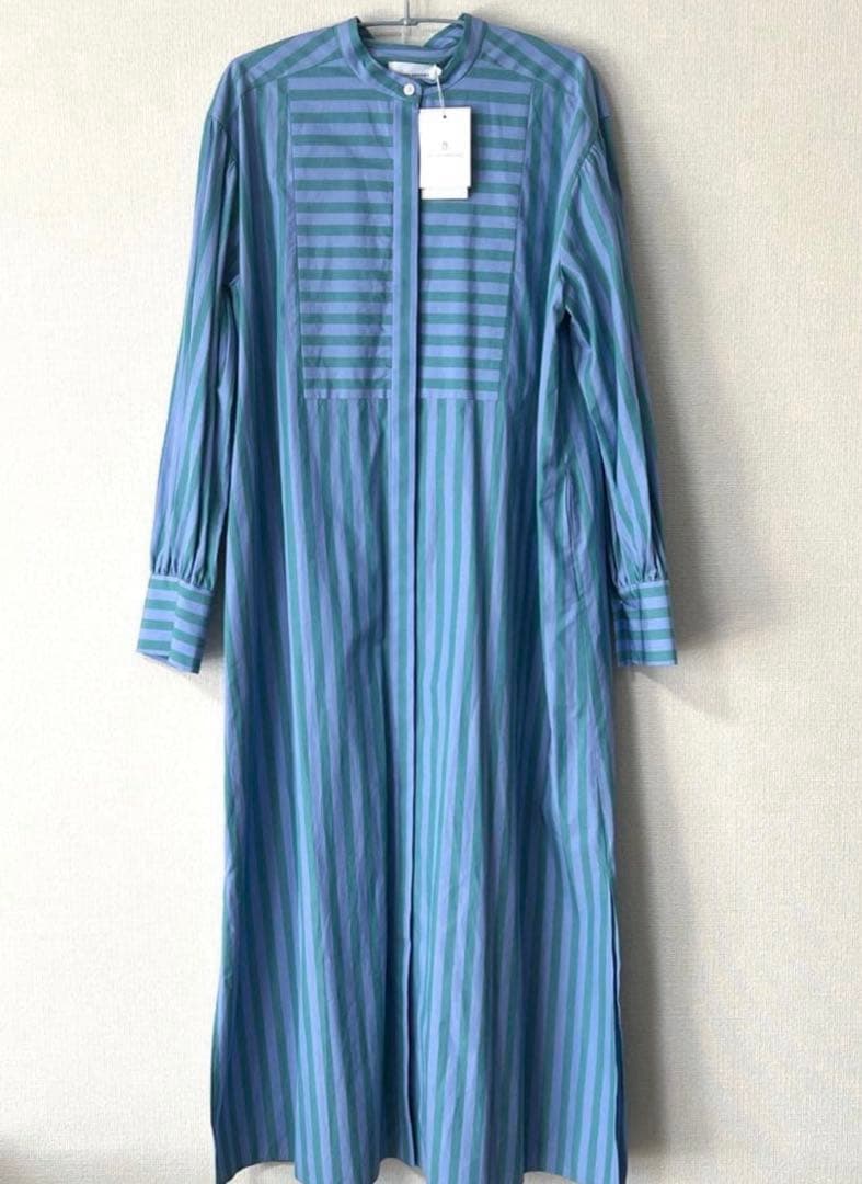 新品タグ付き　ユナイテッドアローズ　ストライプワンピース　コットン　日本製　M