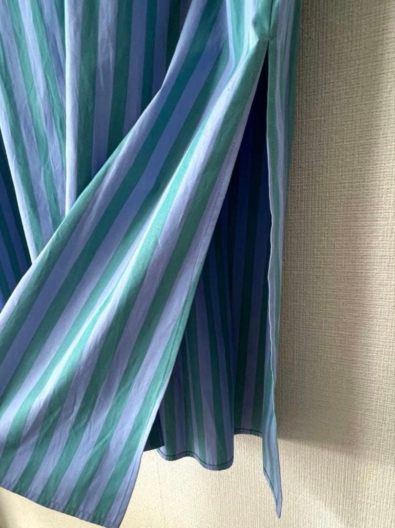 新品タグ付き　ユナイテッドアローズ　ストライプワンピース　コットン　日本製　M