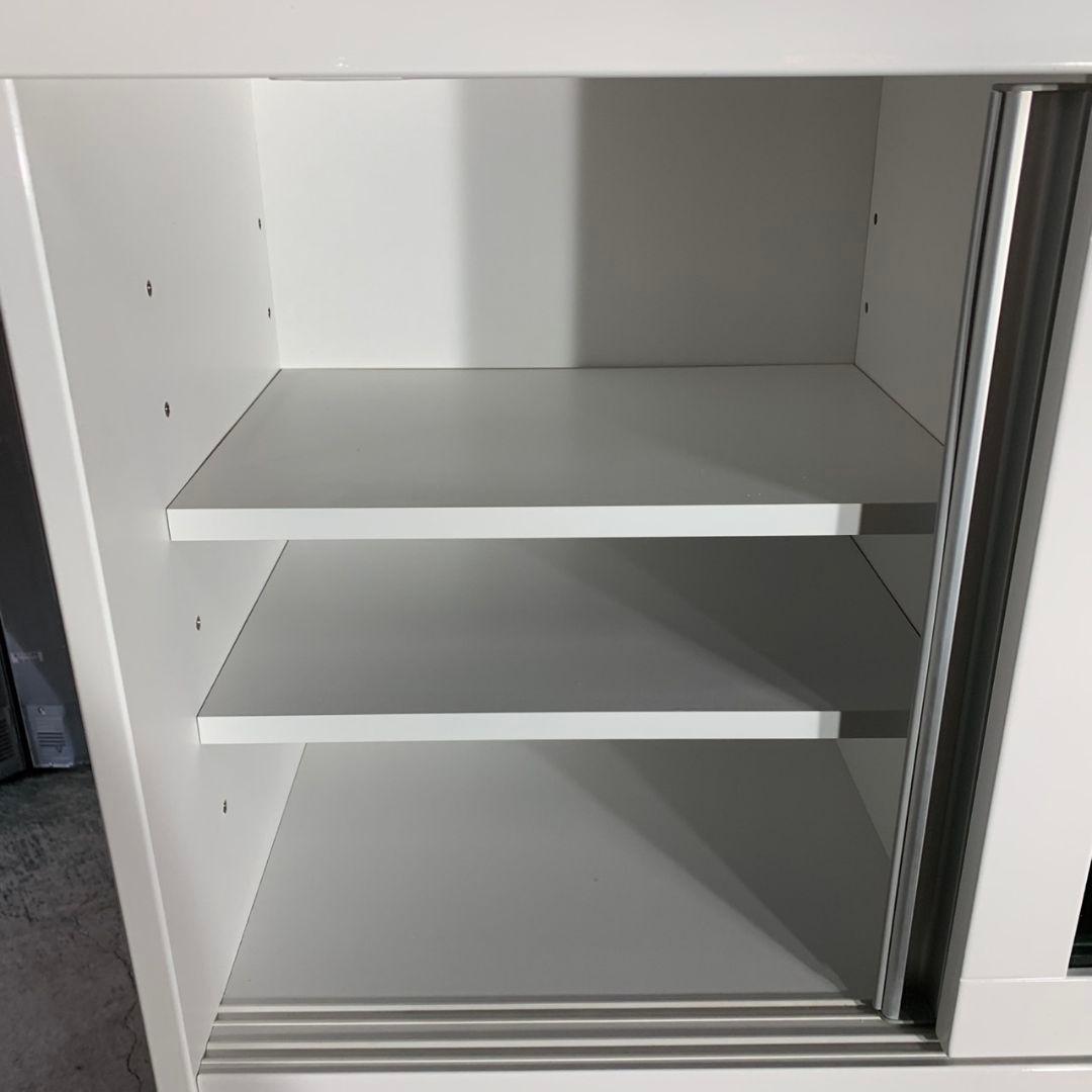 G674\" 近藤産業 W900 食器棚 キッチンボード カラー ホワイト