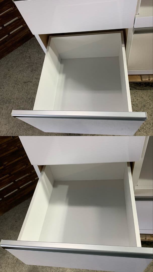 G674\" 近藤産業 W900 食器棚 キッチンボード カラー ホワイト