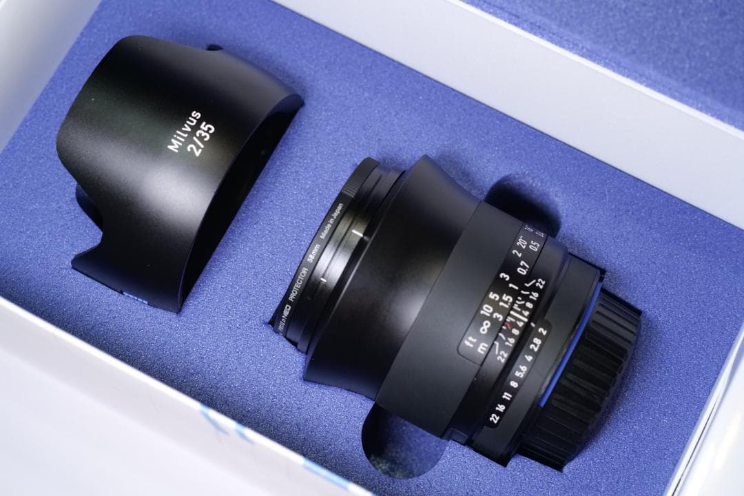 中古 Carl Zeiss Milvus 35mm F2 ニコンF 単焦点