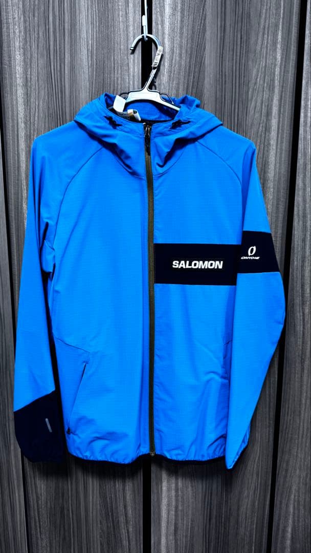 サロモンロゴ入り／オンヨネ　ウィンドブレーカー　ジャケット+パンツ　Lサイズ