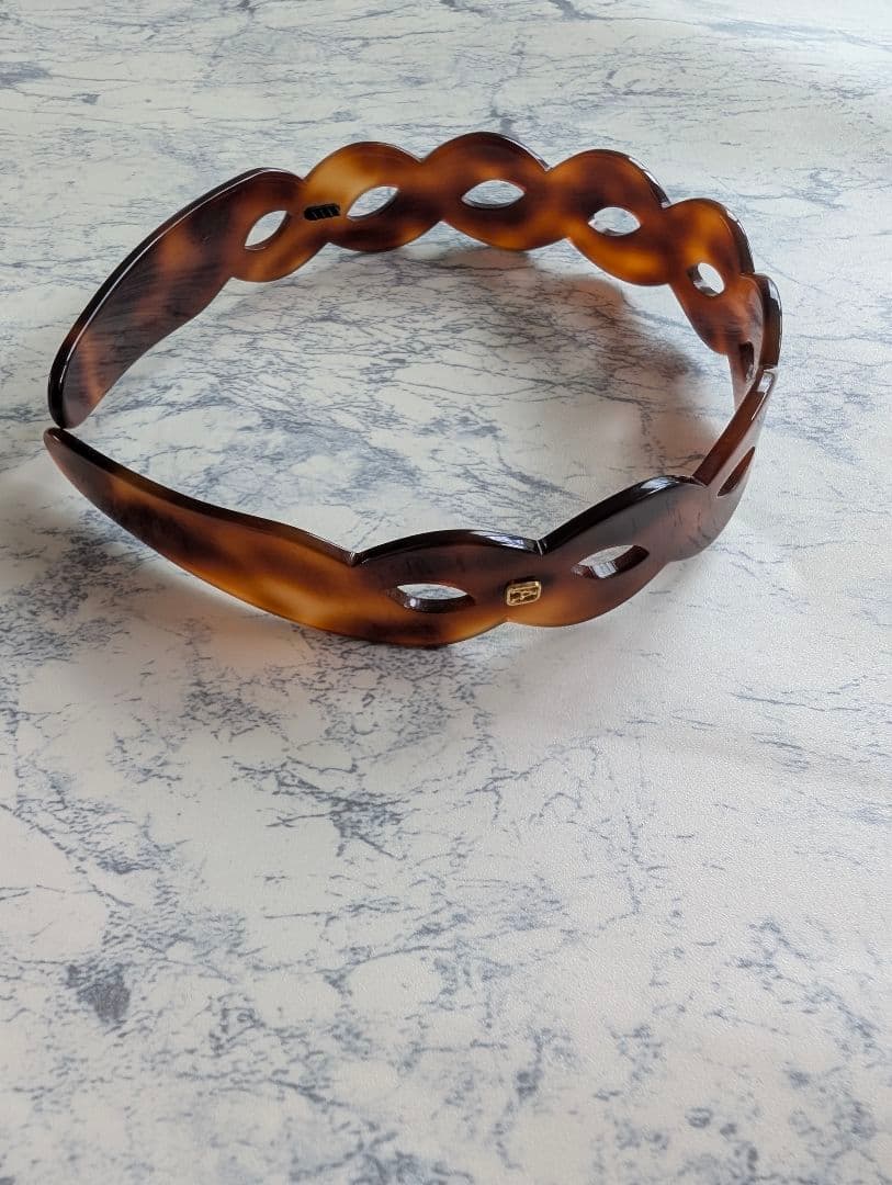 アレクサンドルドゥパリ　カチューシャ　べっ甲　ブラウン　ヘアバンド