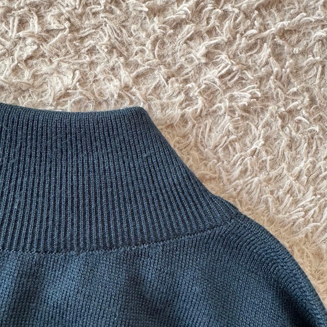 JOHN SMEDLEY ジョンスメドレー　ウールニット ネイビー S