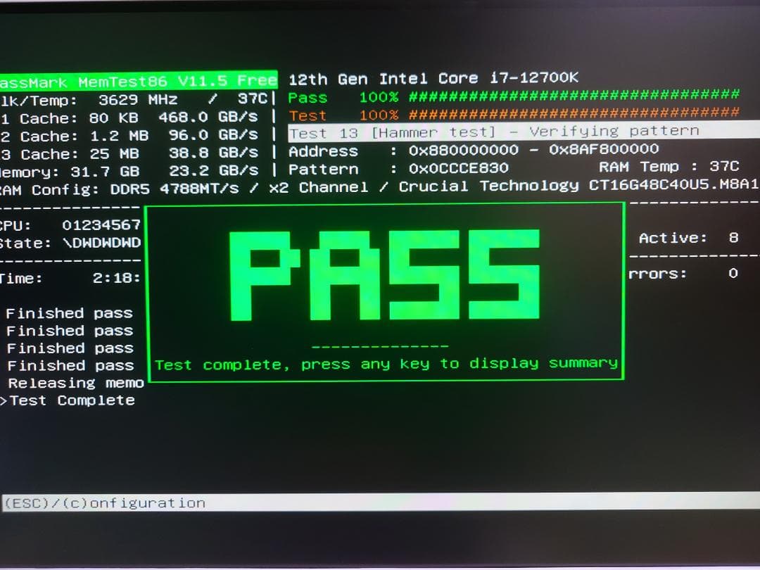 り*ま様 Crucial DDR5-4800 UDIMM 16GBx2枚（計32