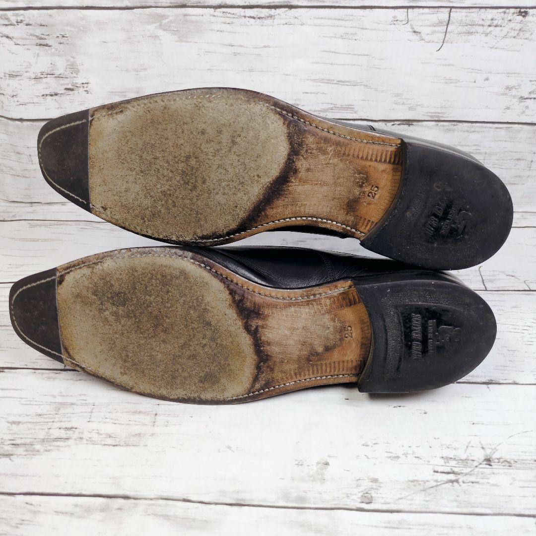 【スコッチグレイン】5100 黒 レザー ストレートチップ 25cm