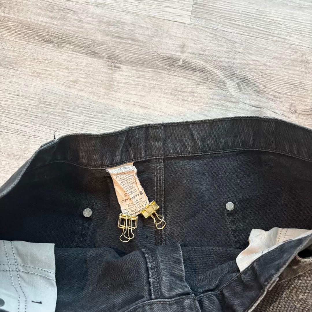 【Carhartt】B01 ダブルニー ブラック 良フェード #520