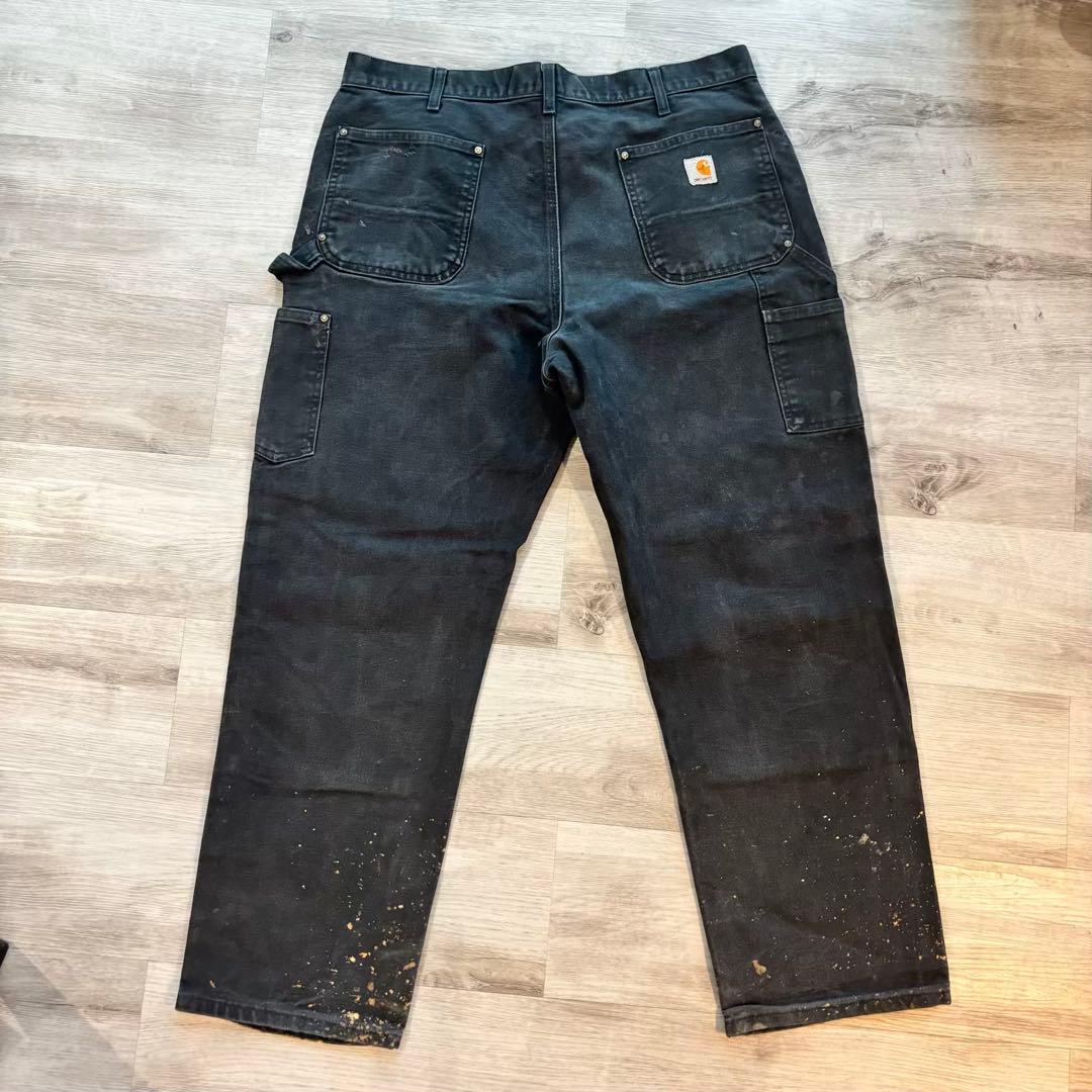 【Carhartt】B01 ダブルニー ブラック 良フェード #520