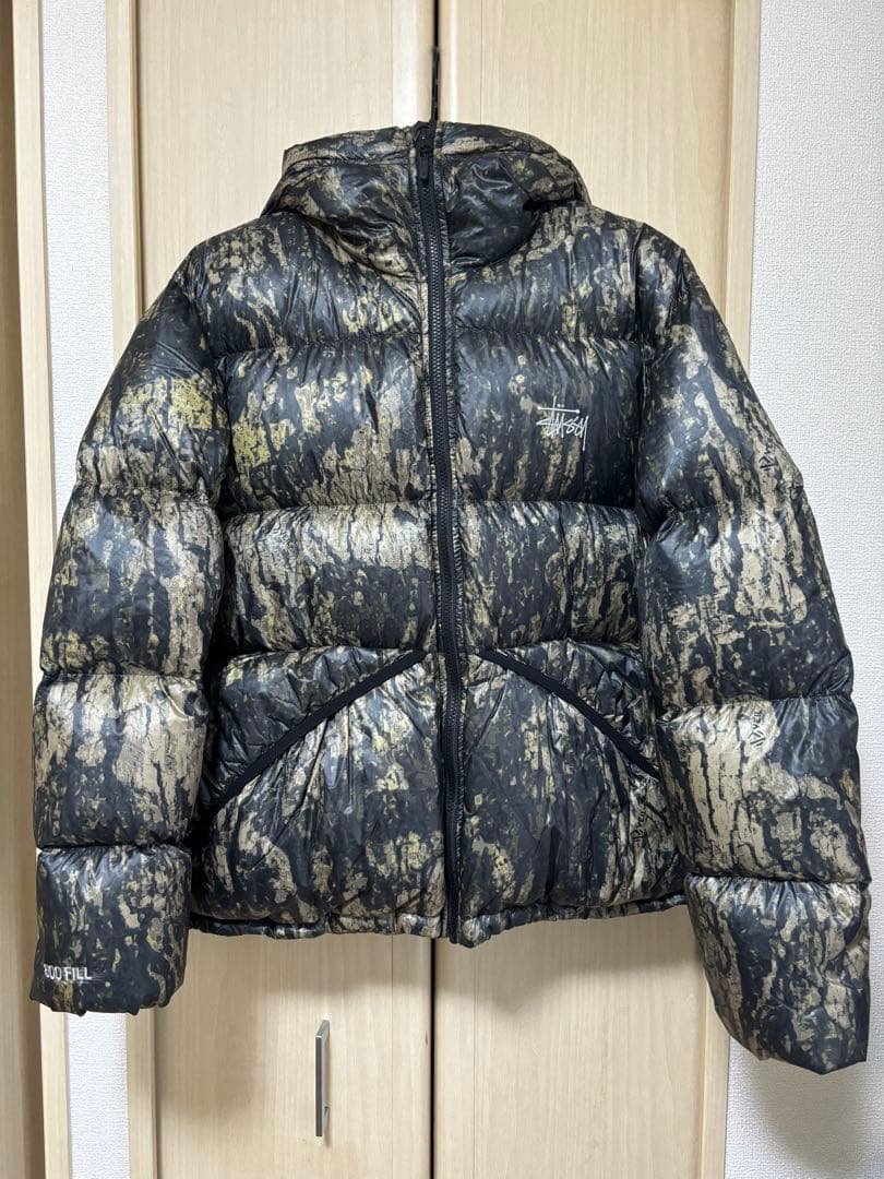 ジャケット・アウター STUSSY DOWN PARKA MICRO RIPSTOP Camo S