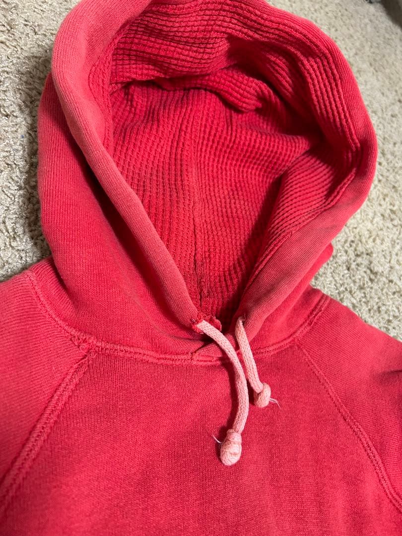 50s 60s ビンテージ パーカー ダブルフェイス 裏サーマル サンフェード