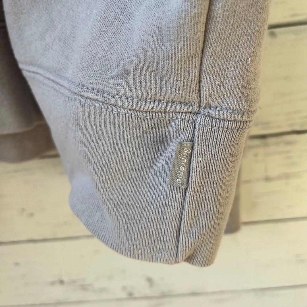 【XXL相当】シュプリームスウェット【グレー】ワンポイントロゴ⭐︎トレーナー