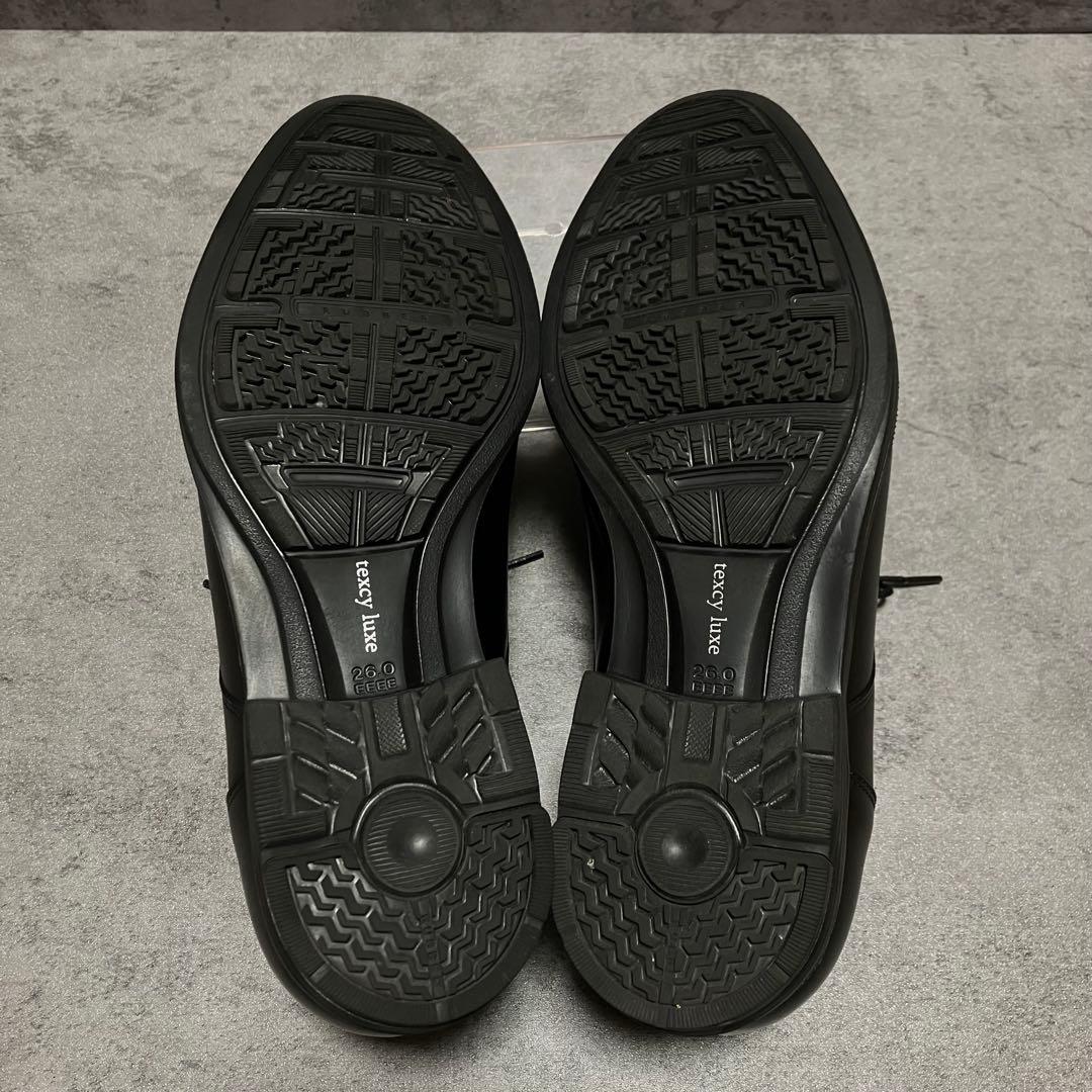 未使用級　テクシーリュクス　ビジネスシューズ　ブラック　アシックス　2208