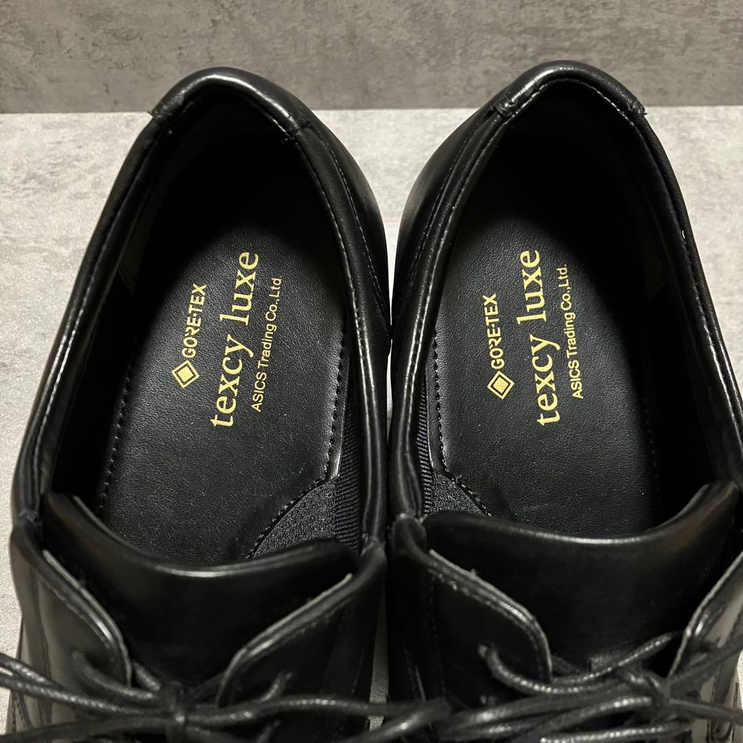 未使用級　テクシーリュクス　ビジネスシューズ　ブラック　アシックス　2208