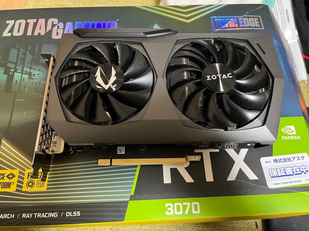 グラフィックボード・グラボ・ビデオカード RTX3070 zotac twin edge