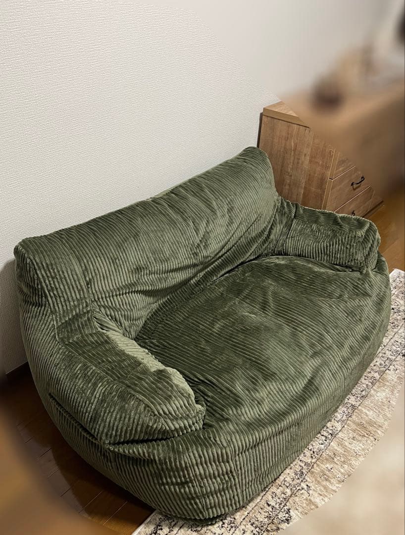 【ぎょ さん専用】LOSSY HUGME 2人掛けビーズソファ Olive