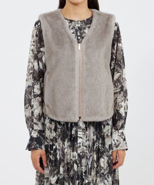 みき！エポカ　エコファーVネックジレ