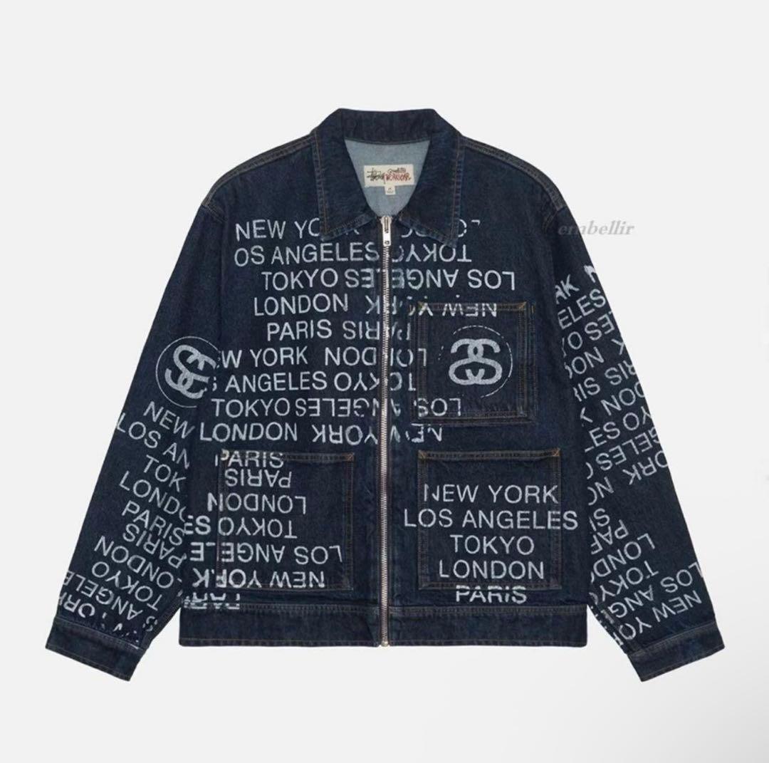 ジャケット・アウター Stussy Big Ol' Jean City Link jacket