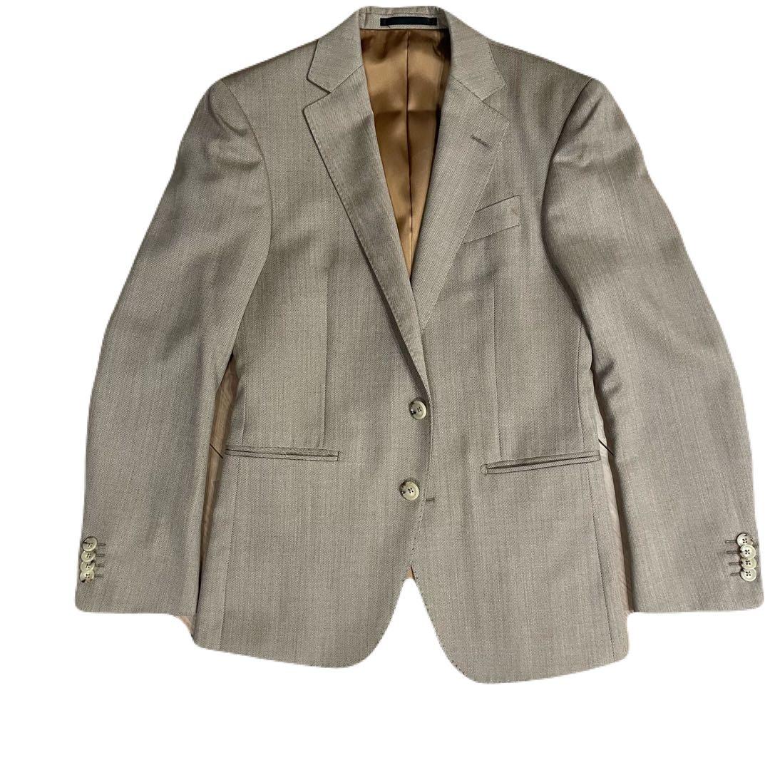 【銀座グローバルスタイル】ドラゴ 3ピーススーツ ベージュ