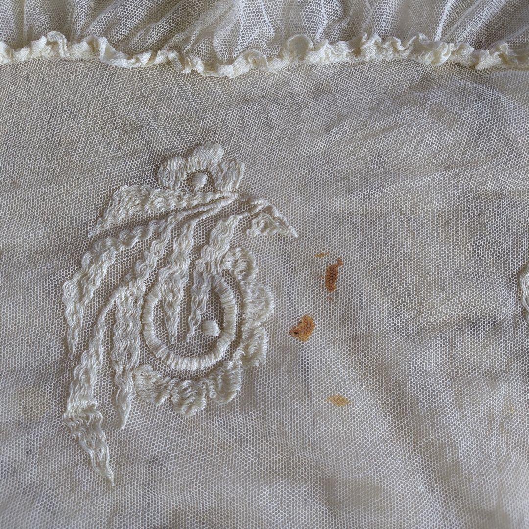 フランスアンティークチュール　ベッドカバー
