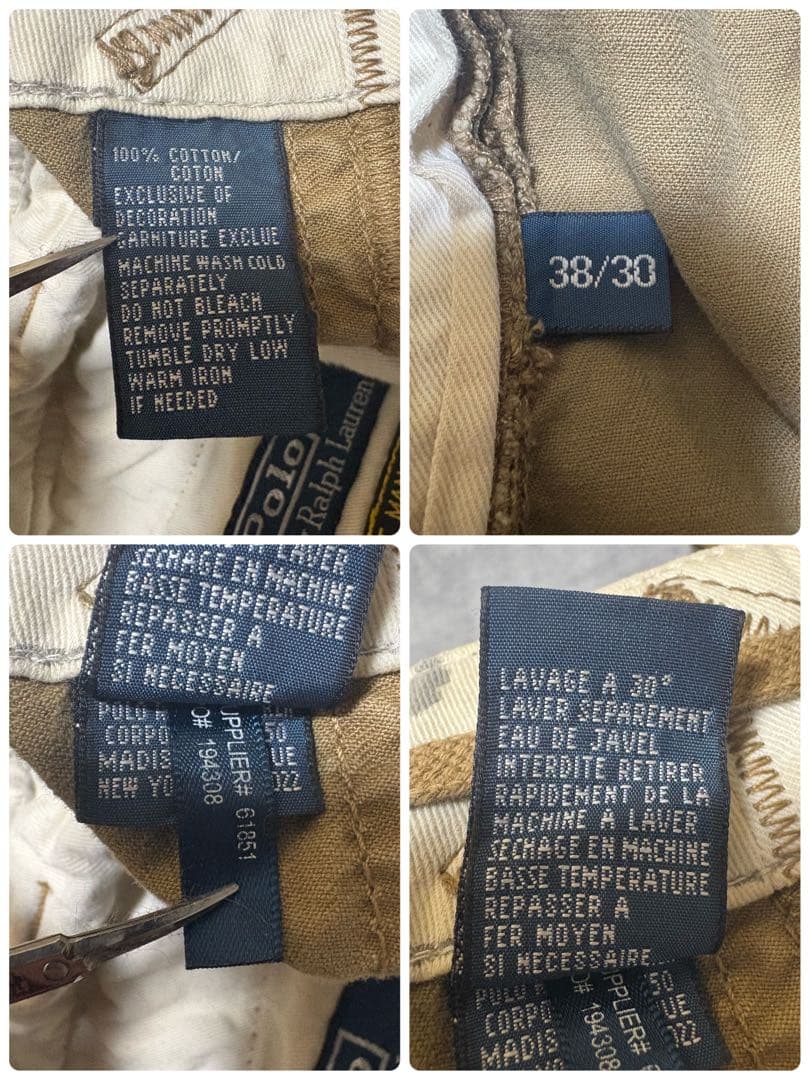 ポロバイラルフローレン　パラシュート　カーゴパンツ　ミリタリー　38×30