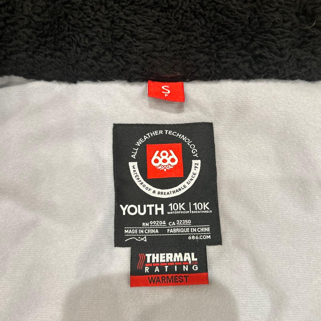 S.N 686 キッズ スノーボード ウェア S ミント/ブラック