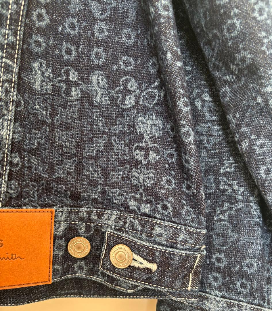 [試着のみ]ポールスミスデニムジャケットLaser EtchedDyeing S