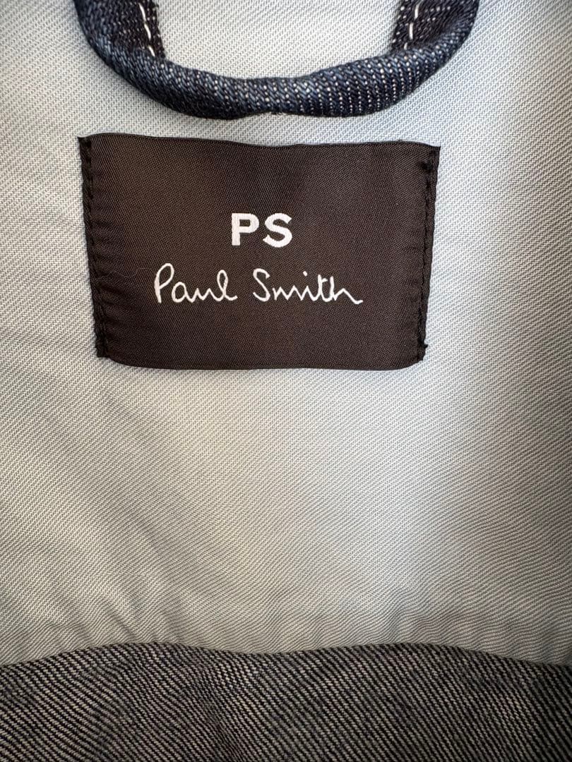 [試着のみ]ポールスミスデニムジャケットLaser EtchedDyeing S