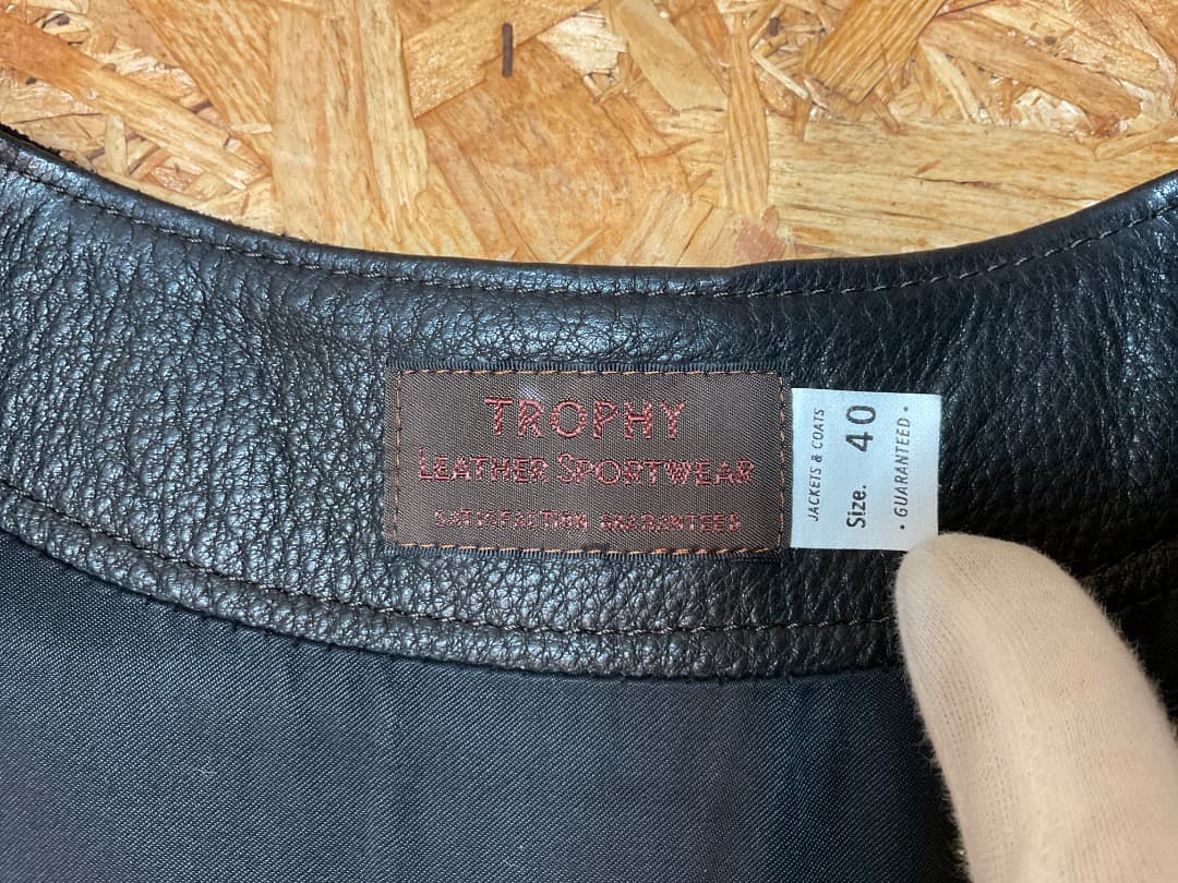 トロフィークロージング ランチャー ステアハイド スエード ベスト 40