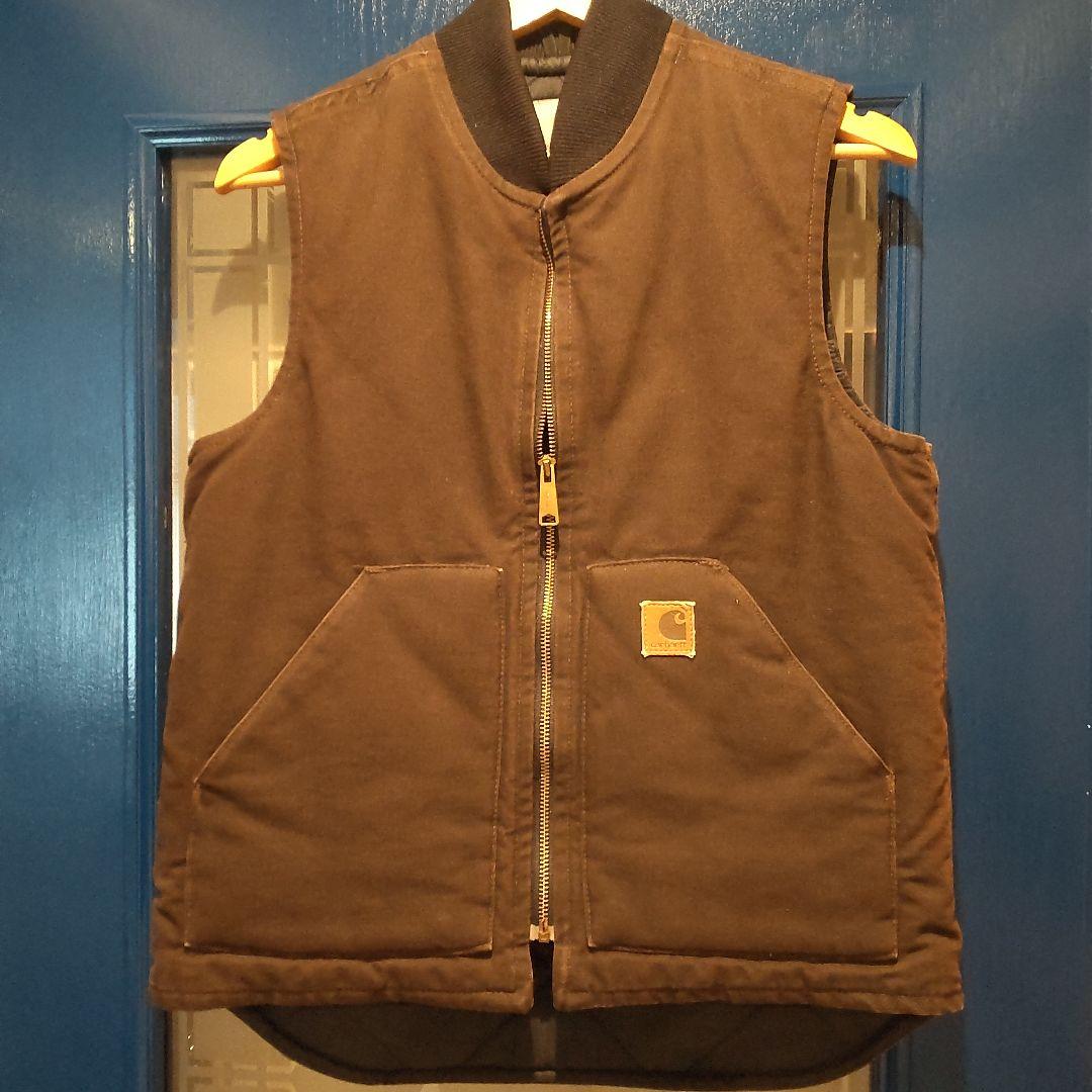 カーハート Carhartt ブラウン コットン ノースリーブベスト