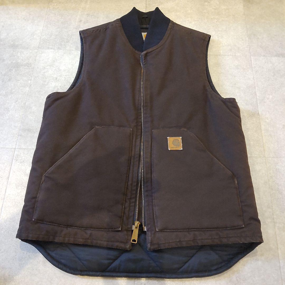 カーハート Carhartt ブラウン コットン ノースリーブベスト