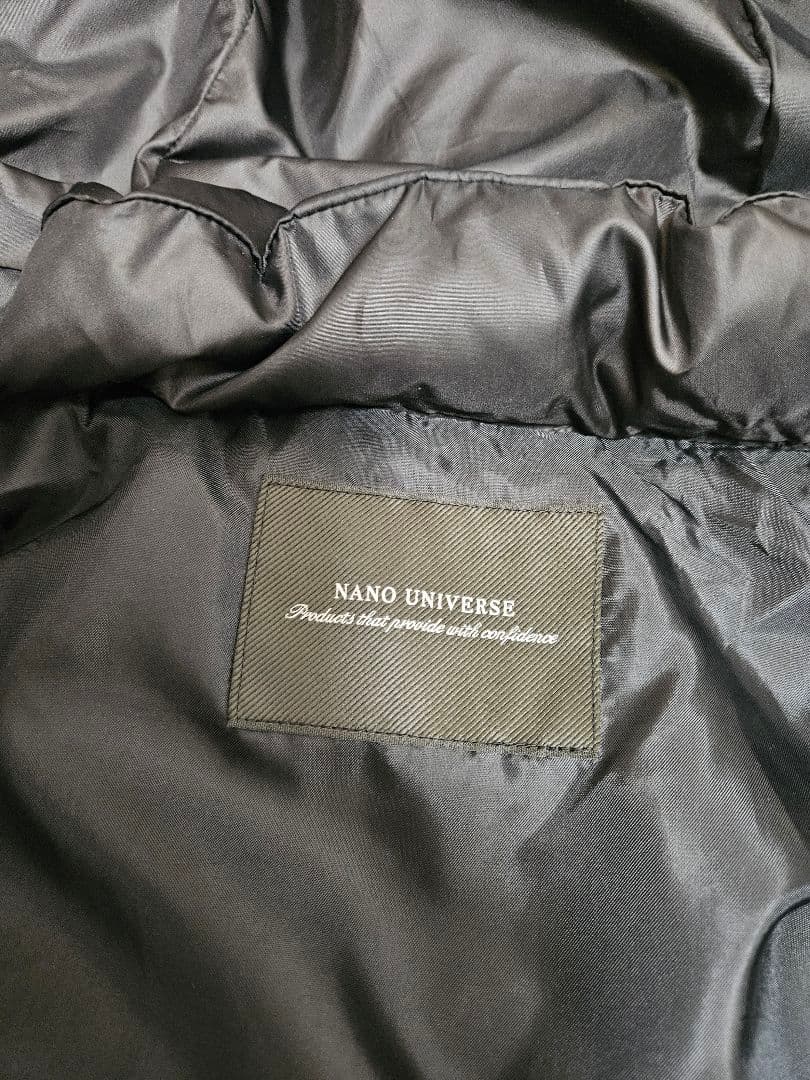 nano・universe 河田フェザー コラボ ロングダウンジャケット　L