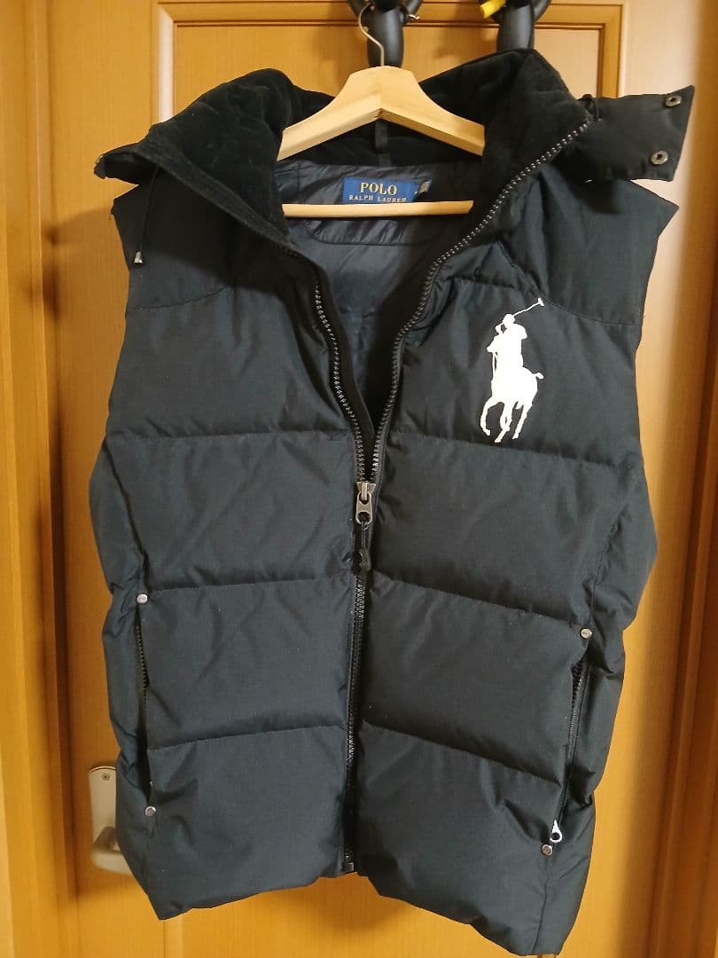む*き様 Ralph Lauren 黒 ダウンベスト Mサイズ 美品